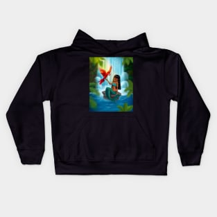 Amazonian Rainforest Mermaid Kids Hoodie